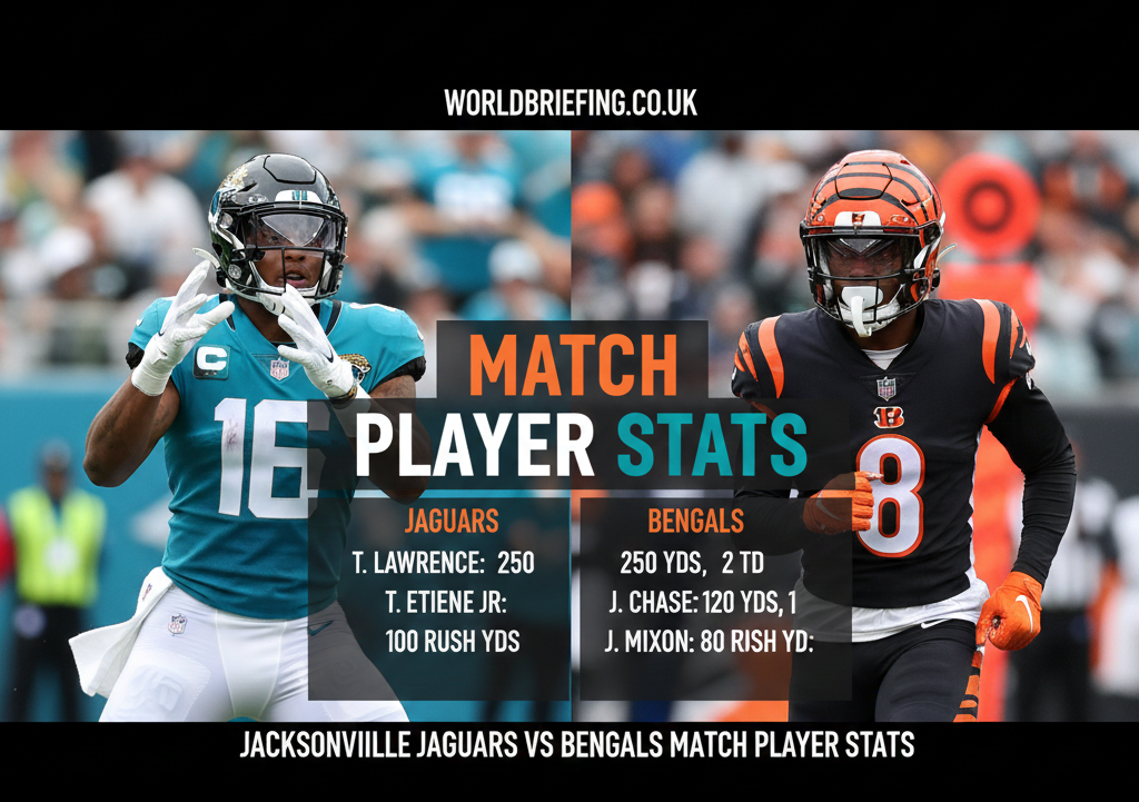 jacksonville jaguars vs bengals match player stats