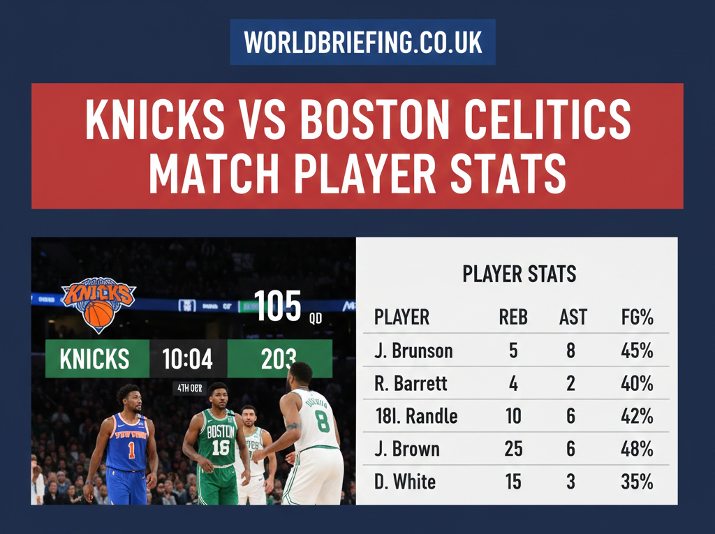 knicks vs boston celtics match player stats