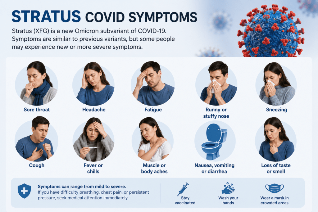 Stratus COVID Symptoms: What to Watch for with the XFG Varian stratus covid symptoms